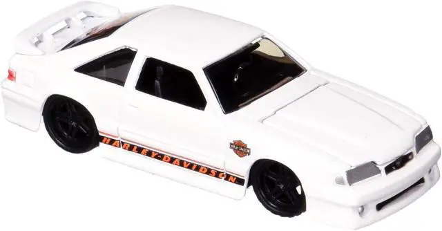 Alt view image 5 of 6 - Maisto 15414-HD1 1993 Ford SVT Cobra White Harley Davidson 1 by 64 Die-Cast Model Cars