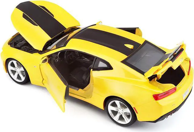 Alt view image 2 of 5 - 2016 Chevrolet Camaro SS Yellow 1/18 Diecast Model Car by Maisto