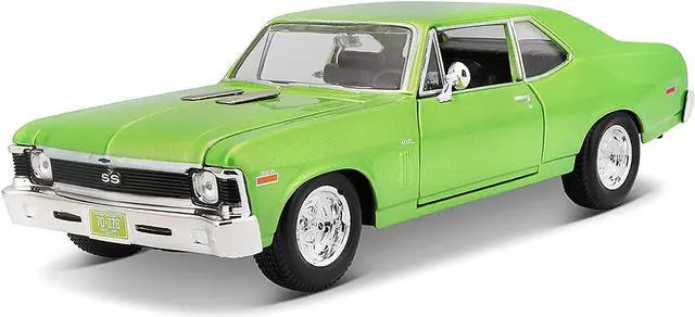 Main image of 1970 Chevrolet Nova SS Metallic Green 1/24 Diecast Model Car by Maisto