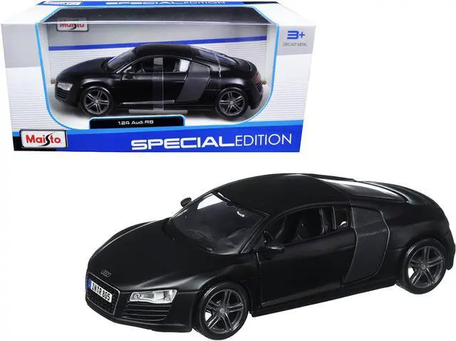 Main image of Audi R8 Matt Black 1/24 Diecast Model Car by Maisto