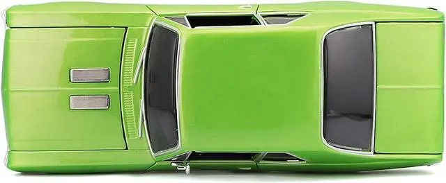 Alt view image 4 of 5 - 1970 Chevrolet Nova SS Metallic Green 1/24 Diecast Model Car by Maisto