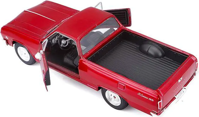 Alt view image 3 of 5 - 1965 Chevrolet El Camino Metallic Red 1/25 Diecast Model Car by Maisto