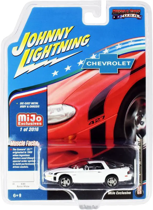 Alt view image 2 of 6 - 2002 Chevrolet Camaro ZL1 427 Arctic White "Muscle Cars USA" Ltd Ed 2016 pcs 1/64 Diecast Model Car by Johnny Lightning