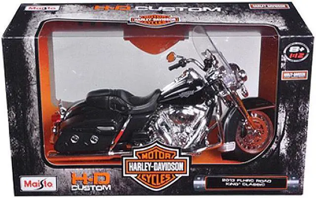 Alt view image 3 of 4 - 2013 Harley Davidson FLHRC Road King Classic Black 1/12 Diecast Motorcycle Model by Maisto