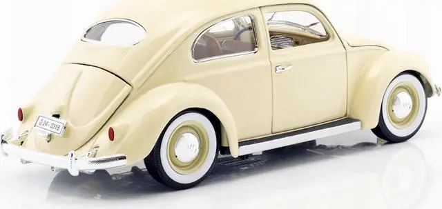 Alt view image 5 of 6 - 1955 Volkswagen Beetle Kafer Beige 1/18 Diecast Model Car by Bburago