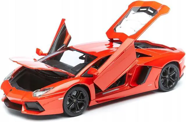 Alt view image 2 of 6 - 2012 Lamborghini Aventador LP700-4 Orange 1/18 Diecast Model Car by Bburago