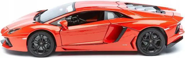 Alt view image 3 of 6 - 2012 Lamborghini Aventador LP700-4 Orange 1/18 Diecast Model Car by Bburago