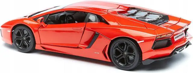Alt view image 5 of 6 - 2012 Lamborghini Aventador LP700-4 Orange 1/18 Diecast Model Car by Bburago
