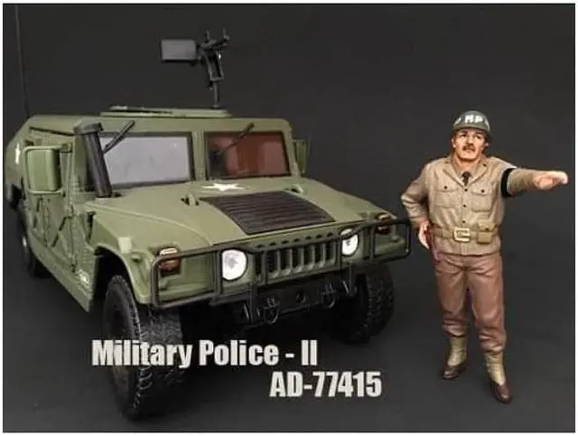 Alt view image 4 of 8 - WWII Military Police 4 Piece Figure Set For 1:18 Scale Models by American Diorama