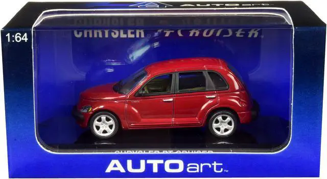 Alt view image 3 of 3 - 2001 Chrysler PT Cruiser Dark Red Metallic 1/64 Model Car by Autoart