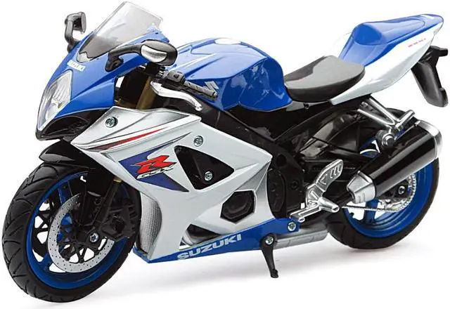 Alt view image 2 of 3 - 2008 Suzuki GSX-R1000 Blue Bike Motorcycle 1/12 by New Ray