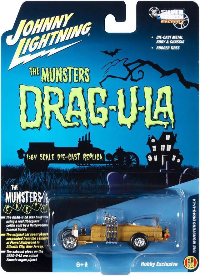 Alt view image 5 of 8 - The Barris Dragula "Hobby Exclusive" 1/64 Diecast Model Car by Johnny Lightning