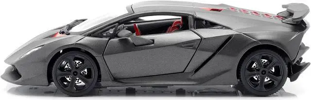 Alt view image 3 of 6 - Lamborghini Sesto Elemento Matt Grey 1/24 Diecast Car Model by Bburago