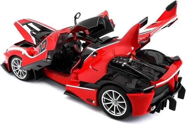 Alt view image 2 of 3 - Ferrari FXX-K #10 Red 1/18 Diecast Model Car by Bburago