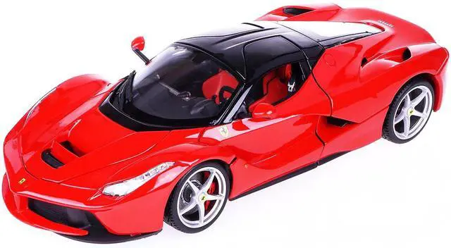 Alt view image 5 of 6 - Ferrari LaFerrari F70 Red with Black Top "Signature Series" 1/18 Diecast Model Car by Bburago