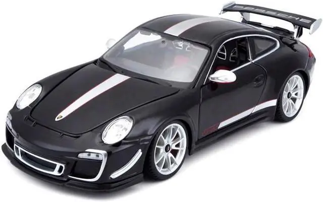 Alt view image 5 of 6 - Porsche 911 GT3 RS 4.0 Black 1/18 Diecast Model Car by Bburago