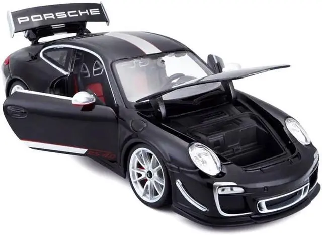 Alt view image 2 of 6 - Porsche 911 GT3 RS 4.0 Black 1/18 Diecast Model Car by Bburago