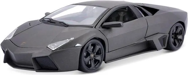 Main image of Lamborghini Reventon Dark Matt Gray 1/18 Diecast Model Car by Bburago