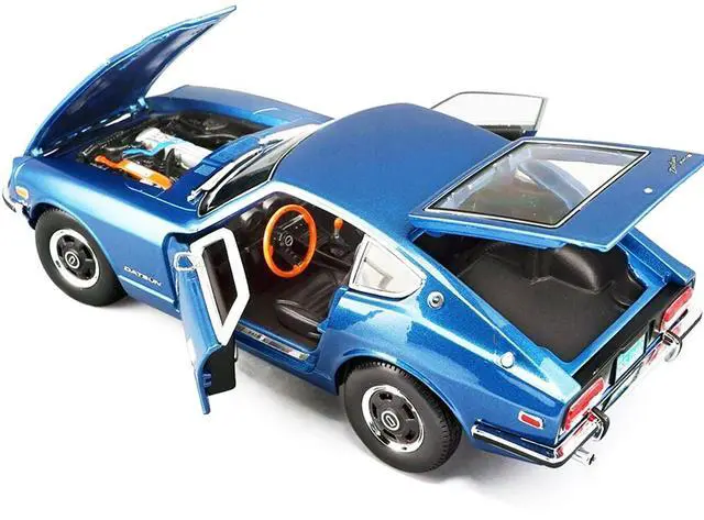 Alt view image 3 of 6 - 1971 Datsun 240z Blue Metallic 1/18 Diecast Model Car by Maisto