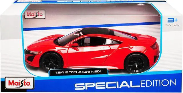 Alt view image 4 of 4 - Maisto 31234r 1-24 Scale 2018 Acura NSX Diecast Model Car - Red with Black Top