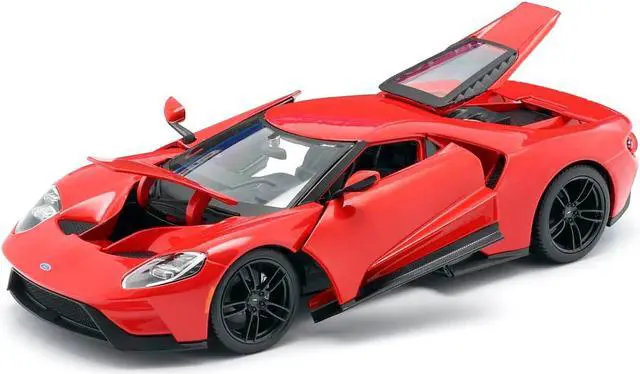 Alt view image 2 of 6 - 2017 Ford GT Red with Black Wheels "Special Edition" 1/18 Diecast Model Car by Maisto