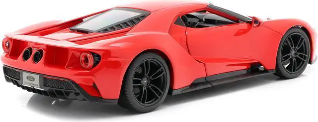 Alt view image 5 of 6 - 2017 Ford GT Red with Black Wheels "Special Edition" 1/18 Diecast Model Car by Maisto