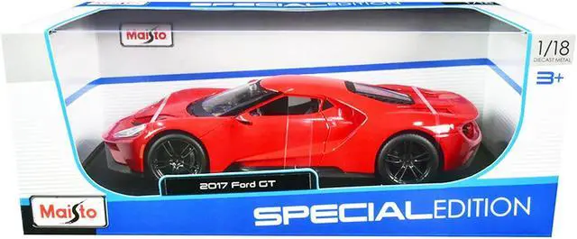 Alt view image 6 of 6 - 2017 Ford GT Red with Black Wheels "Special Edition" 1/18 Diecast Model Car by Maisto