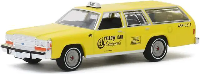Alt view image 3 of 6 - 1988 Ford LTD Crown Victoria Wagon Taxicab "Yellow Cab of Coronado" (California) 1/64 Diecast Model Car by Greenlight