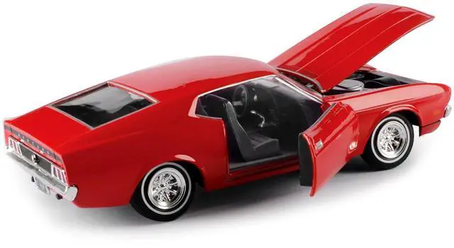 Alt view image 3 of 6 - 1971 Ford Mustang Sportsroof Red 1/24 Diecast Model Car by Motormax