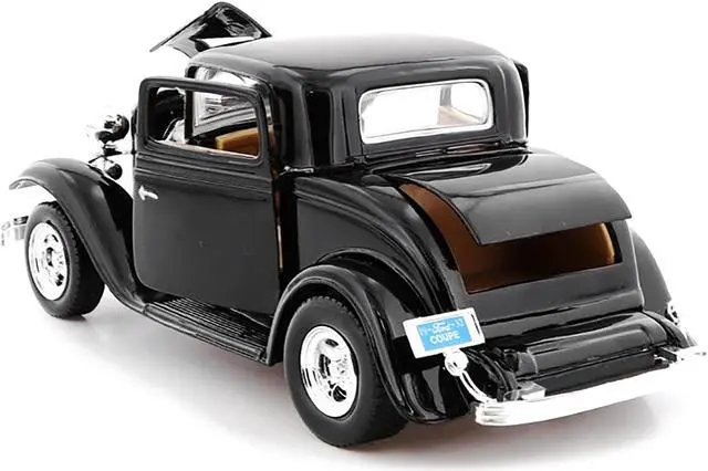 Alt view image 3 of 4 - 1932 Ford Coupe Black 1/24 Diecast Model Car by Motormax