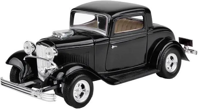 Alt view image 4 of 4 - 1932 Ford Coupe Black 1/24 Diecast Model Car by Motormax