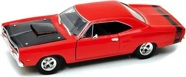 Alt view image 2 of 3 - 1969 Dodge Coronet Super Bee Red 1/24 Diecast Model Car by Motormax