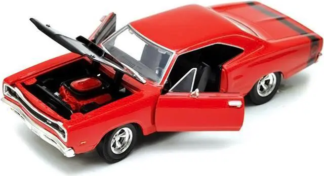Alt view image 3 of 3 - 1969 Dodge Coronet Super Bee Red 1/24 Diecast Model Car by Motormax