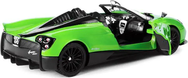 Alt view image 6 of 6 - Motormax 79354gr 1 by 24 Scale Diecast for Pagani Huayra Model Car, Roadster Green