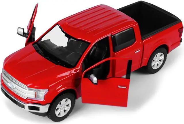 Alt view image 4 of 6 - 2019 Ford F-150 Lariat Crew Cab Pickup Truck Red 1/24-1/27 Diecast Model Car by Motormax