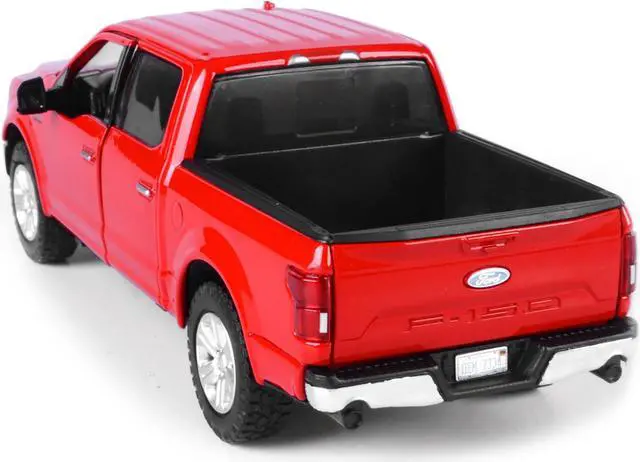 Alt view image 6 of 6 - 2019 Ford F-150 Lariat Crew Cab Pickup Truck Red 1/24-1/27 Diecast Model Car by Motormax