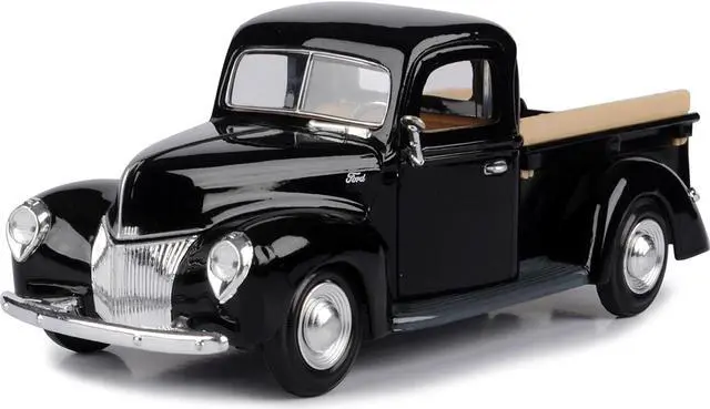 Main image of 1940 Ford Pickup Truck Black 1/24 Diecast Model Car by Motormax