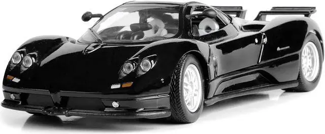Main image of Pagani Zonda C12 Black 1/24 Diecast Car Model by Motormax