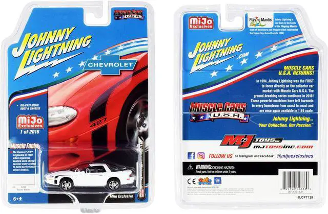 Alt view image 5 of 6 - 2002 Chevrolet Camaro ZL1 427 Arctic White "Muscle Cars USA" Ltd Ed 2016 pcs 1/64 Diecast Model Car by Johnny Lightning