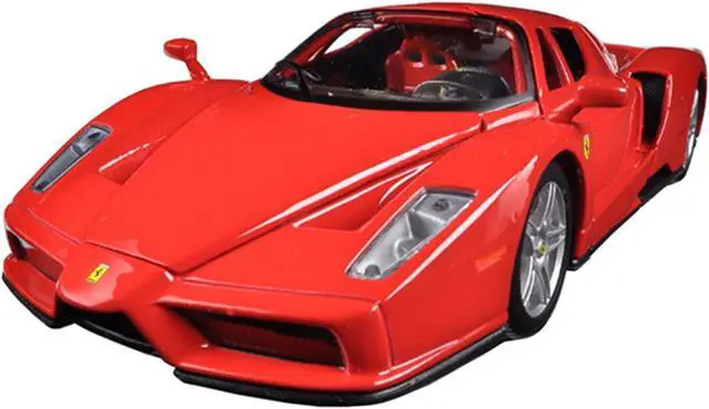 Alt view image 3 of 4 - Ferrari Enzo Red 1/24 Diecast Model Car by Bburago