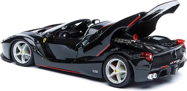Alt view image 4 of 4 - Ferrari LaFerrari F70 Aperta Black 1/24 Diecast Model Car by Bburago