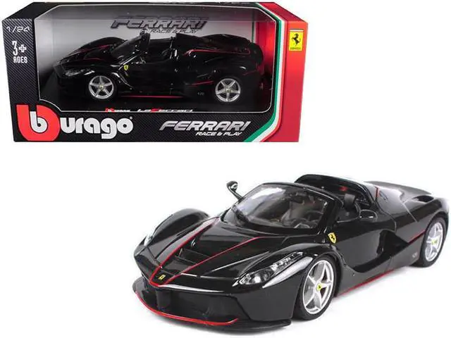 Alt view image 2 of 4 - Ferrari LaFerrari F70 Aperta Black 1/24 Diecast Model Car by Bburago