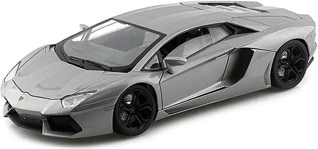 Alt view image 4 of 7 - Motormax 79154gry Lamborghini Aventador LP700-4 Grey 1-18 Diecast Car Model