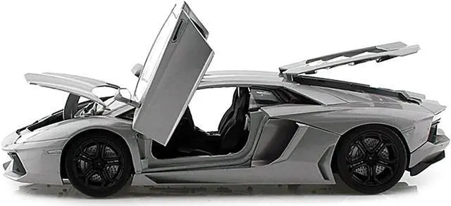 Alt view image 5 of 7 - Motormax 79154gry Lamborghini Aventador LP700-4 Grey 1-18 Diecast Car Model