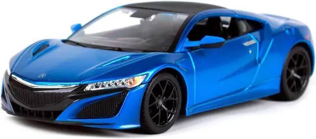 Alt view image 3 of 4 - 2018 Acura NSX Blue with Black Top 1/24 Diecast Model Car by Maisto