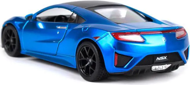Alt view image 4 of 4 - 2018 Acura NSX Blue with Black Top 1/24 Diecast Model Car by Maisto