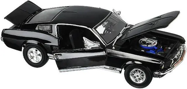 Alt view image 3 of 7 - Maisto 31166bk 1967 Ford Mustang GTA Fastback Black 1-18 Diecast Model Car