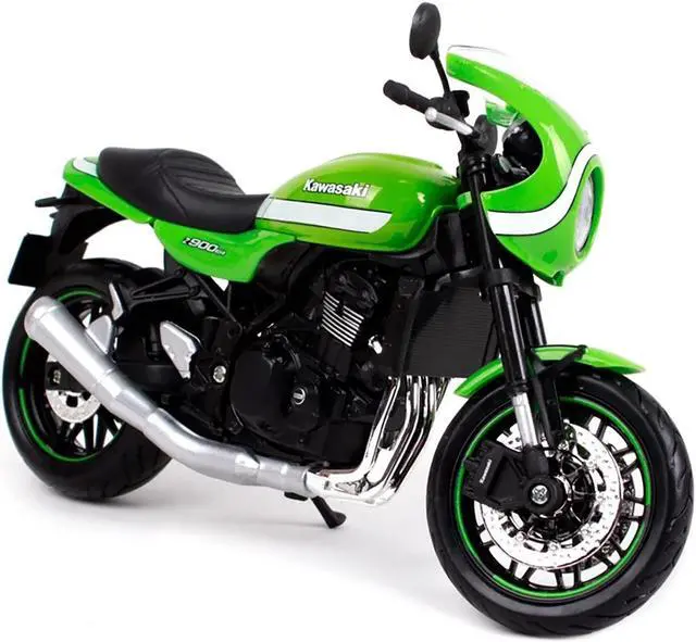 Alt view image 2 of 3 - Kawasaki Z900RS Cafe Green 1/12 Diecast Motorcycle Model by Maisto