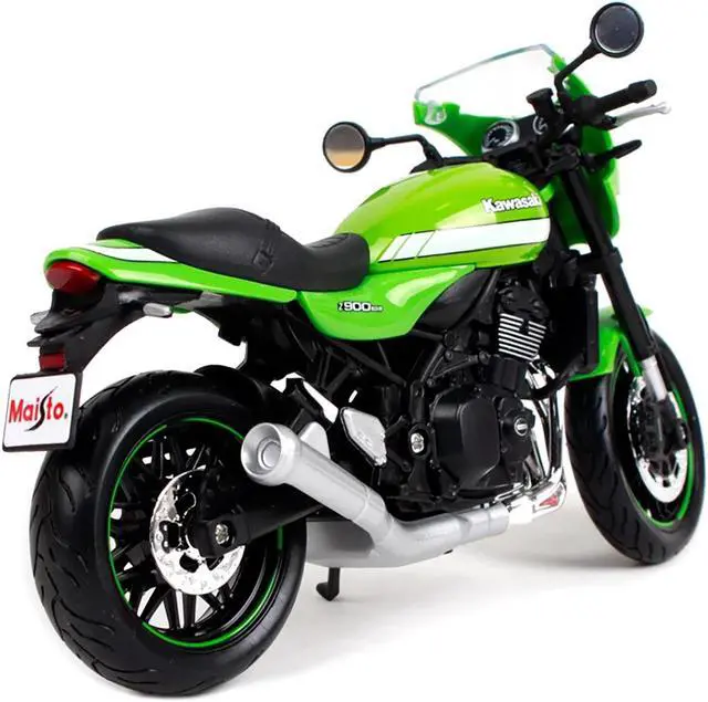 Alt view image 3 of 3 - Kawasaki Z900RS Cafe Green 1/12 Diecast Motorcycle Model by Maisto