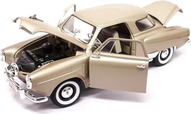 Alt view image 5 of 8 - Road Signature 92478gt 1 by 18 1950 Studebaker Champion Diecast Model Car, Golden Tan